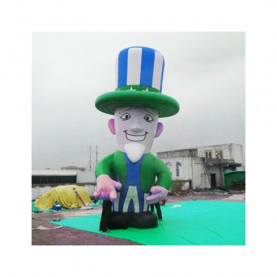 CAIXIN CUSTOM Advertising Cartoon Festival Decoration Giant Inflatable American Uncle Sam Balloon